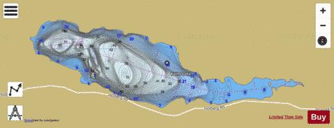 Kains Lake depth contour Map - i-Boating App