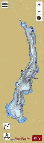 Kaipit Lake depth contour Map - i-Boating App