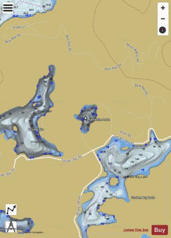 Katherine Lake (Sechelt Area) depth contour Map - i-Boating App
