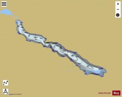 Khtada Lake depth contour Map - i-Boating App