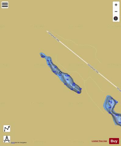 La Salle Lakes depth contour Map - i-Boating App