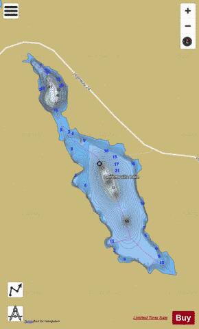 Latremouille Lake depth contour Map - i-Boating App