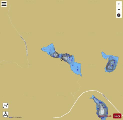 Laurel Lake depth contour Map - i-Boating App