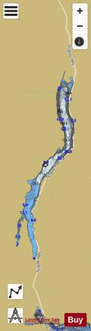 Lava Lake depth contour Map - i-Boating App