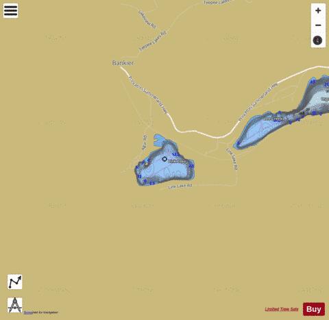 Link Lake depth contour Map - i-Boating App