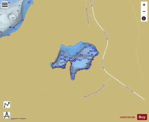 Little Bob Quinn Lake depth contour Map - i-Boating App