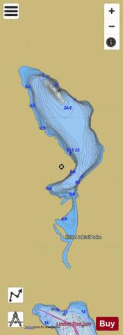 Little Bobtail Lake depth contour Map - i-Boating App