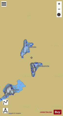 Little Eneas Lake depth contour Map - i-Boating App
