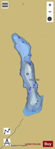Lowry Lake depth contour Map - i-Boating App