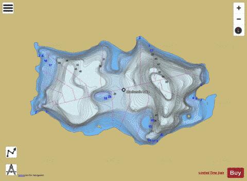 Mackenzie Lake depth contour Map - i-Boating App