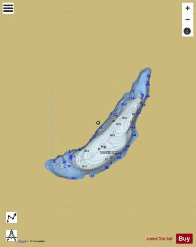 Mackill Lake depth contour Map - i-Boating App