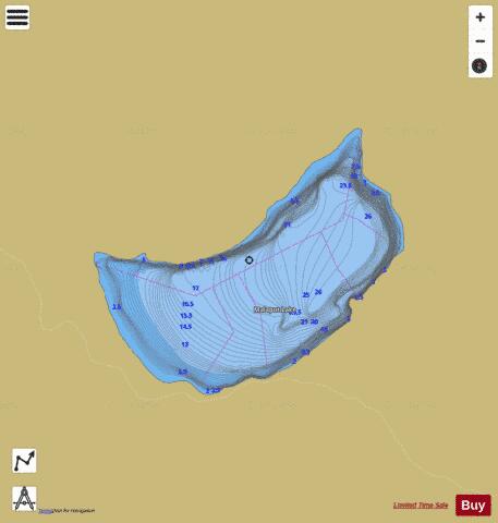 Malaput Lake depth contour Map - i-Boating App