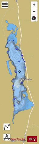 Mamit Lake depth contour Map - i-Boating App