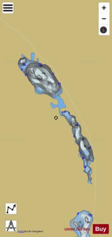Upper Manson Lake depth contour Map - i-Boating App