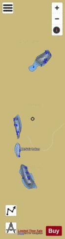 McNair Lakes depth contour Map - i-Boating App