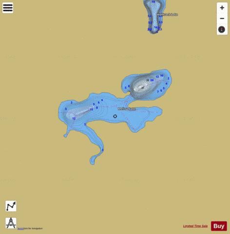 Melissa Lake depth contour Map - i-Boating App