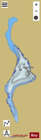 Monroe Lake depth contour Map - i-Boating App