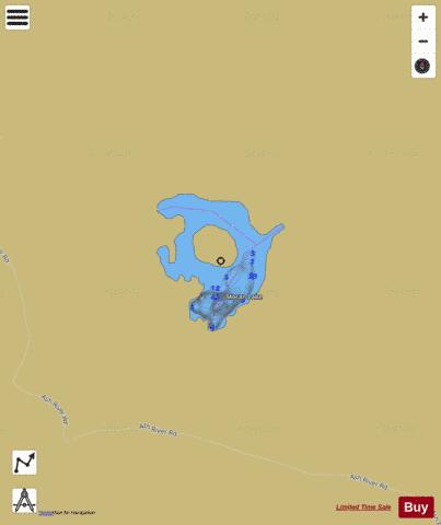 Moran Lake depth contour Map - i-Boating App