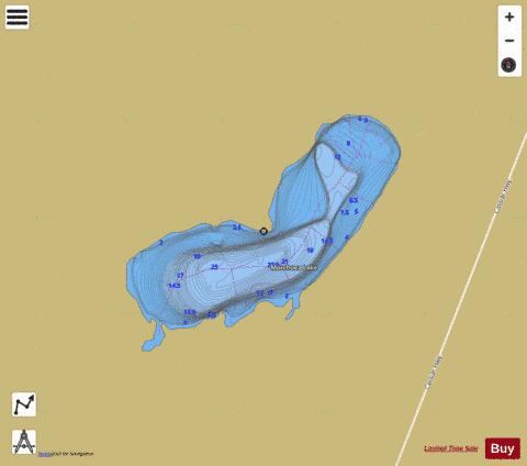Morchuea Lake depth contour Map - i-Boating App