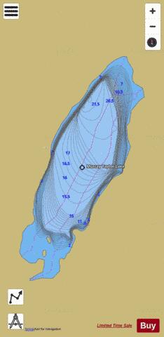 Murray Taylor Lake depth contour Map - i-Boating App