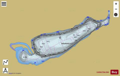 Nahatlatch Lake depth contour Map - i-Boating App
