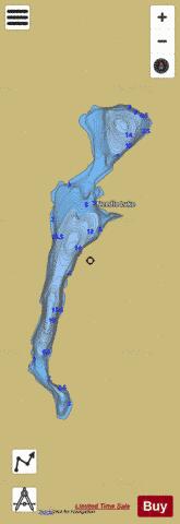 Needle Lake depth contour Map - i-Boating App
