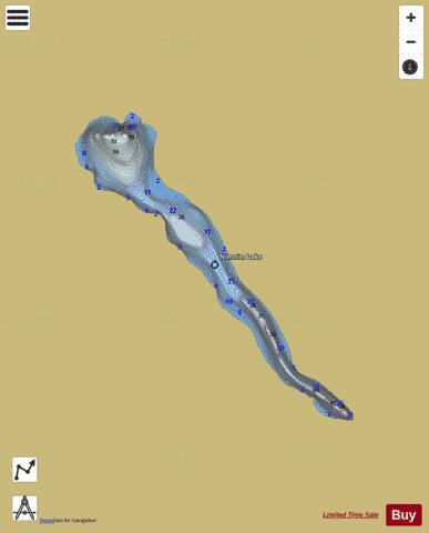 Nimnim Lake depth contour Map - i-Boating App