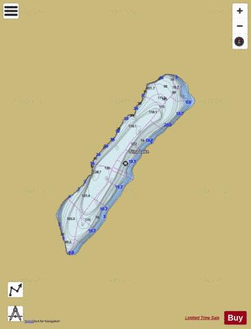 Nina Lake depth contour Map - i-Boating App