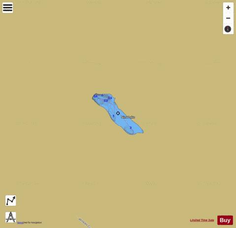 Nina Lake depth contour Map - i-Boating App