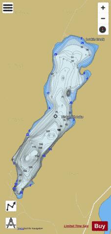 Niskonlith Lake depth contour Map - i-Boating App