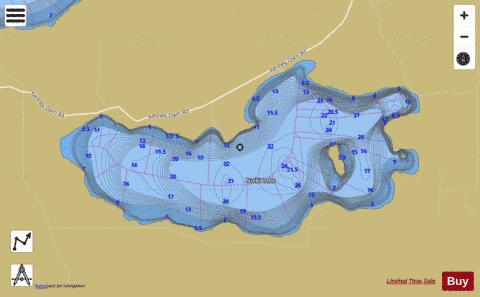 Nulki Lake depth contour Map - i-Boating App
