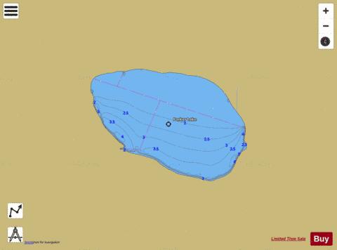 Parker Lake depth contour Map - i-Boating App