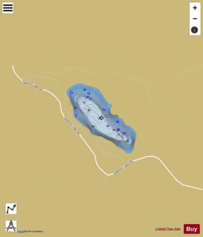 Pass Lake depth contour Map - i-Boating App