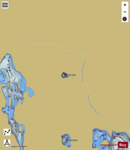 Paul Lake depth contour Map - i-Boating App