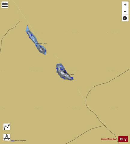 Phyllis Lake depth contour Map - i-Boating App