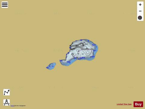 Pinkerton Lake depth contour Map - i-Boating App