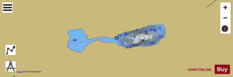 Poum Lake depth contour Map - i-Boating App