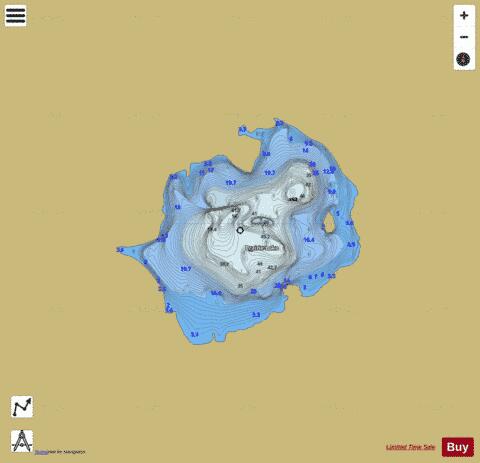 Prairie Lake depth contour Map - i-Boating App