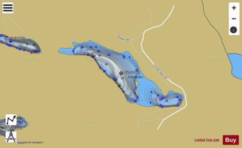 Priest Lake depth contour Map - i-Boating App