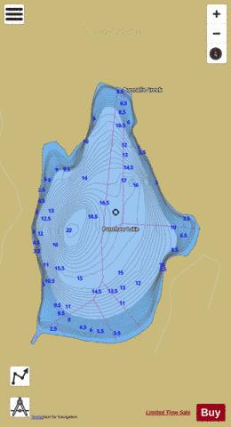 Punchaw Lake depth contour Map - i-Boating App