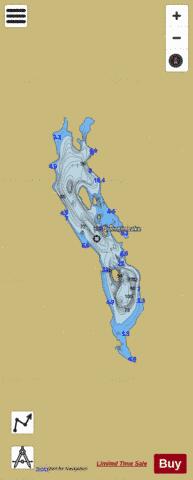 Quentin Lake depth contour Map - i-Boating App