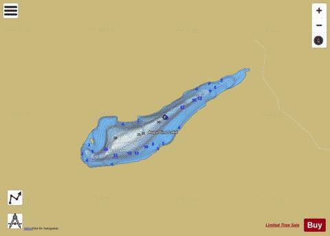 Ratdam Lake depth contour Map - i-Boating App