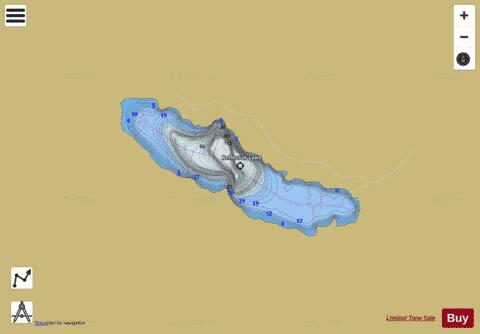 Reflector Lake depth contour Map - i-Boating App
