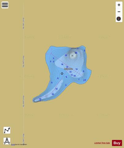 Reid Lake depth contour Map - i-Boating App