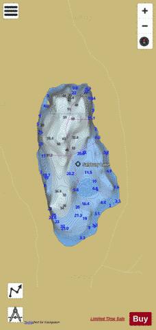 Salsbury Lake depth contour Map - i-Boating App