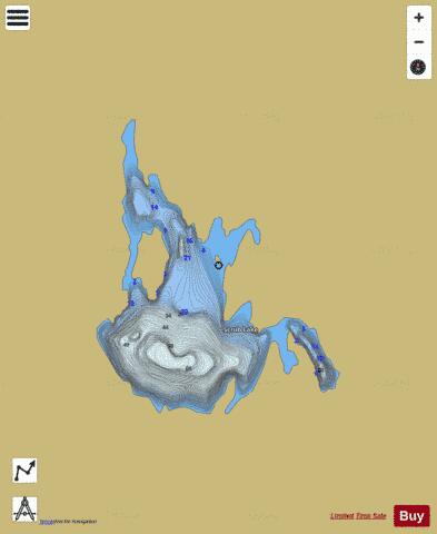 Scrub Lake depth contour Map - i-Boating App