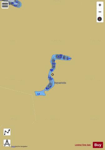 Serpent Lake depth contour Map - i-Boating App