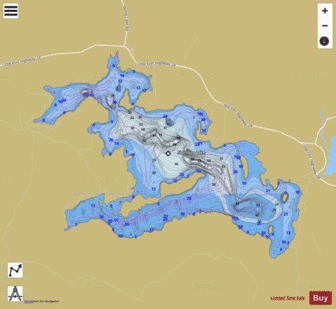 Sheridan Lake depth contour Map - i-Boating App