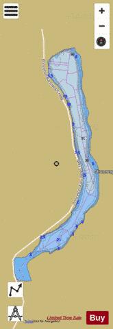 Shumway Lake depth contour Map - i-Boating App