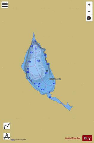 Sicintine Lake depth contour Map - i-Boating App
